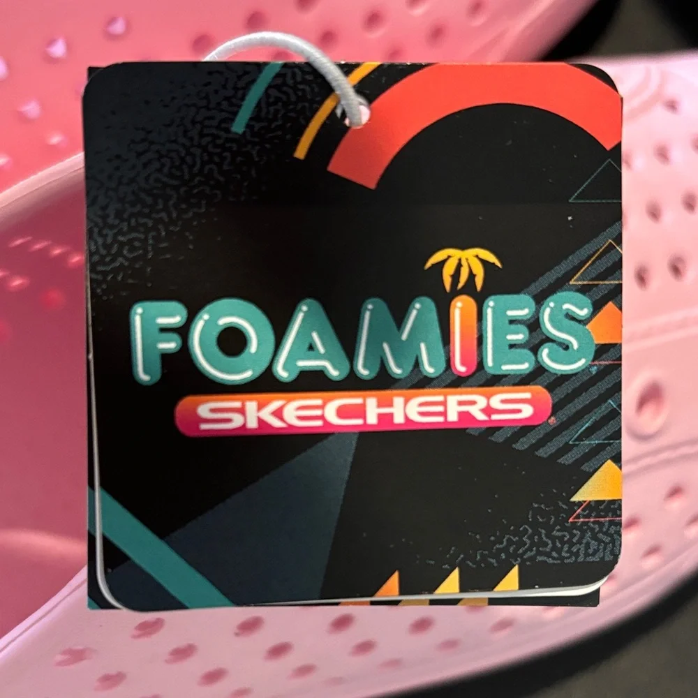 Skechers Kids Pink Guzman Lite Foamies Sneakers Shore Splash Size 3 kids - Picture 4 of 6